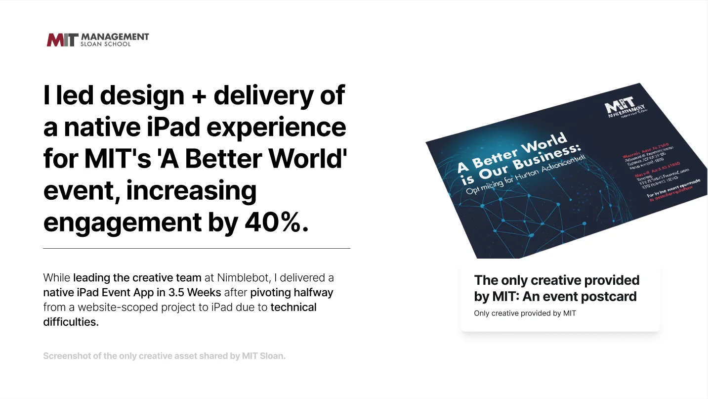 MIT Sloan iPad experience