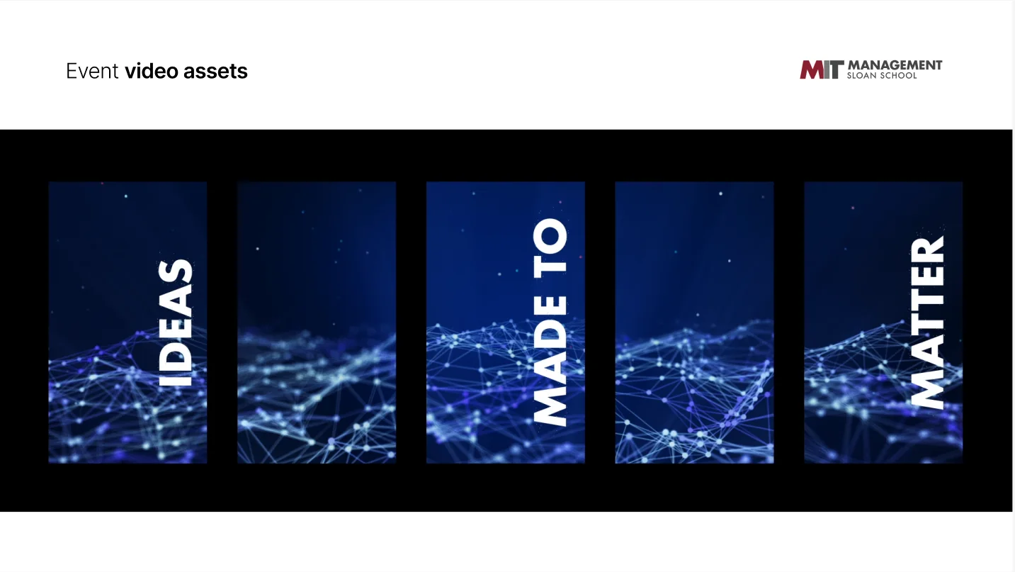 Event video assets