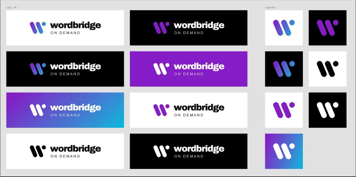 WordBridge logo system